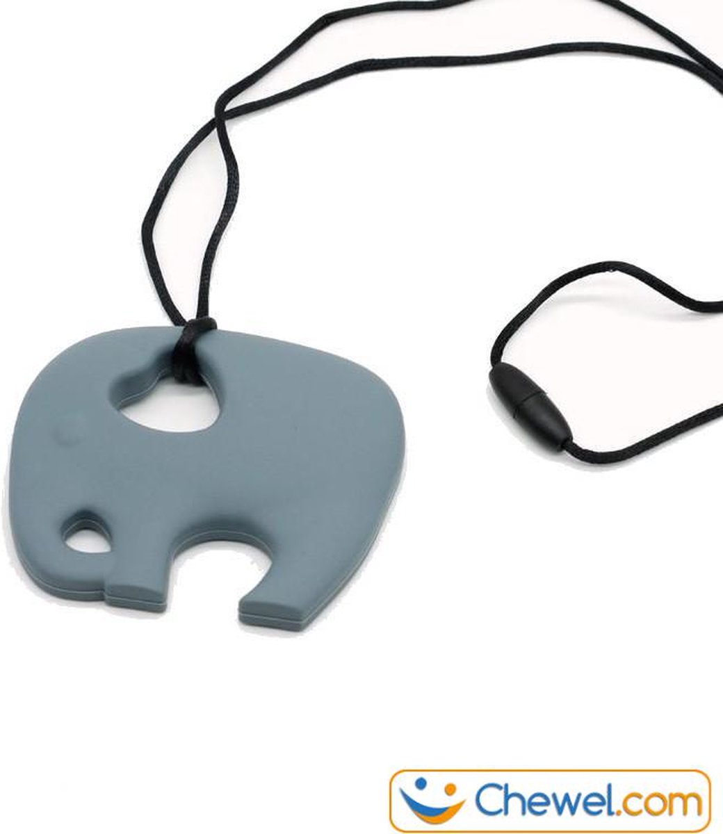 Bijtketting Kauwketting | Olifant! | Grijs | Chewel ®